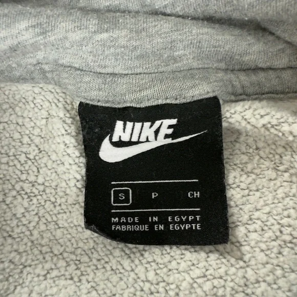 Nike Grey Swoosh Pullover Hoodie Men's Size Small